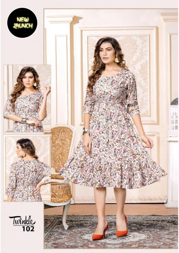 Twinkle Rayon Print Designer Exclusive Kurti Collection